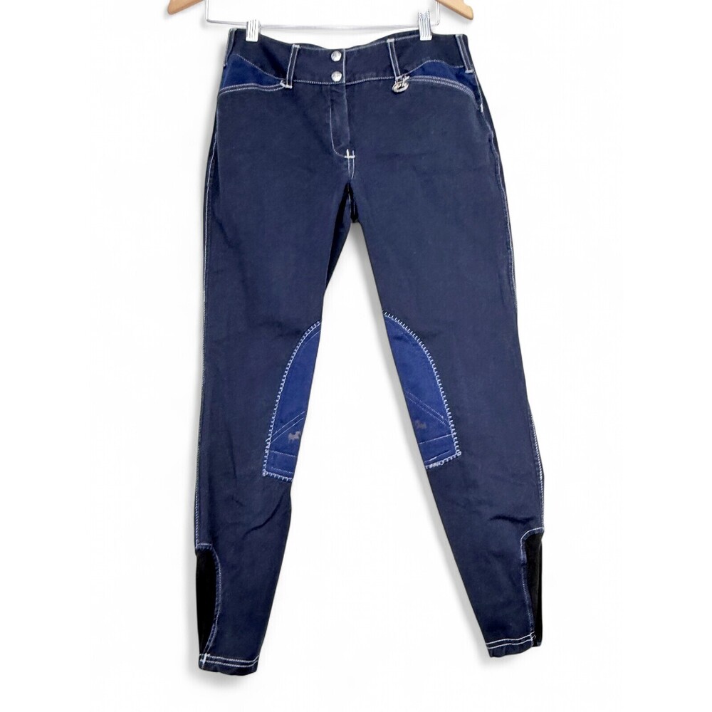 Equine Couture Women's Riding Capris Breeches Size 30 Navy